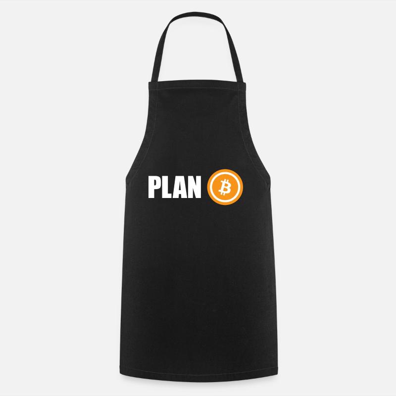 Plan B Bitcoin - Kochschürze - Schwarz