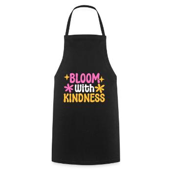 Bloom With Kindness Prediger - Kochschürze - Schwarz - Vorne - AI Model Male 185 dark (185cm)