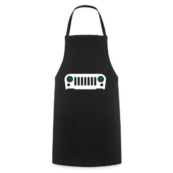 Jeep Irish Shirt - Kochschürze - Schwarz - Vorne - AI Model Male 185 dark (185cm)