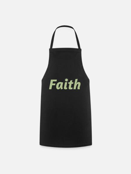 Faith - Cooking Apron - black
