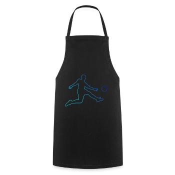 Men's Football Women's Football Football - Cooking Apron - black - Front - AI Model Male 185 dark (185cm)