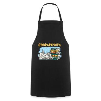 Reading is magical, reading books, reading books - Cooking Apron - black - Front - AI Model Male 185 dark (185cm)