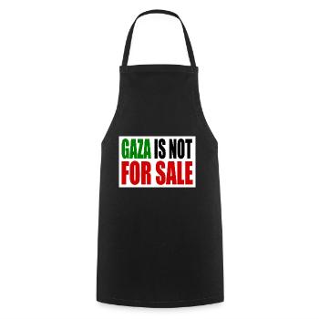 gaza is not for sale - Cooking Apron - black - Front - AI Model Male 185 dark (185cm)