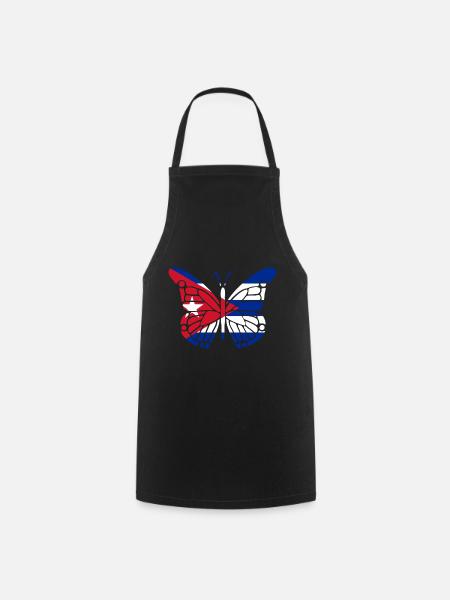 Cuba Kuba Flagge National Havanna Geschenk - Kochschürze - Schwarz
