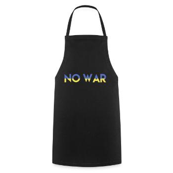 NO WAR Frieden für die Ukraine - Kochschürze - Schwarz - Vorne - AI Model Male 185 dark (185cm)