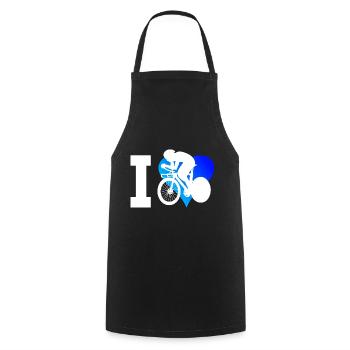 Road Cyclist Road Bike Women's Road Bike Road Bike - Cooking Apron - black - Front - AI Model Male 185 dark (185cm)
