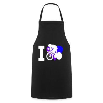 Cycliste sur route Hommes Vélo de route Femmes - Tablier de cuisine - noir - Devant - AI Model Male 185 dark (185cm)