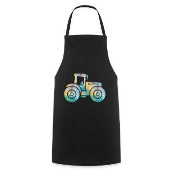 tracteur - Tablier de cuisine - noir - Devant - AI Model Male 185 dark (185cm)