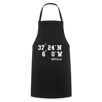 Seville Andalusia Spain Holiday Idea - Cooking Apron - black - Front - AI Model Male 185 dark (185cm)
