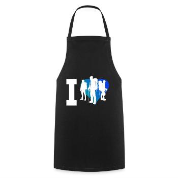 Grimpeur Escalade Hommes Bloc - Tablier de cuisine - noir - Devant - AI Model Male 185 dark (185cm)