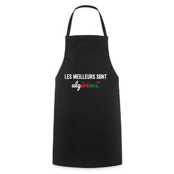 The best are Algerians - Cooking Apron - black - Front - AI Model Male 185 dark (185cm)