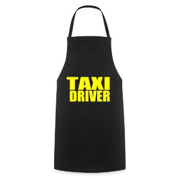 taxi driver - Cooking Apron - black - Front - AI Model Male 185 dark (185cm)