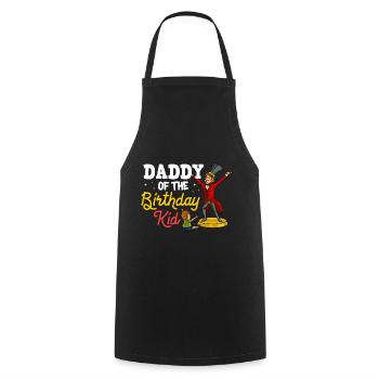 Circus Birthday Party Papa Thème Ringmaster - Tablier de cuisine - noir - Devant - AI Model Male 185 dark (185cm)