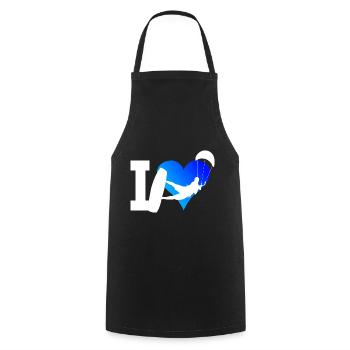 Kiting Men Kitesurf Kitesurfer Kitesurfing - Cooking Apron - black - Front - AI Model Male 185 dark (185cm)