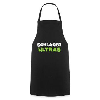 Schlager Ultras - Cooking Apron - black - Front - AI Model Male 185 dark (185cm)
