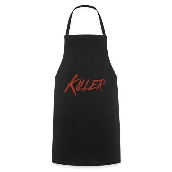 Series Killer Costume Halloween Horror Killer - Cooking Apron - black - Front - AI Model Male 185 dark (185cm)