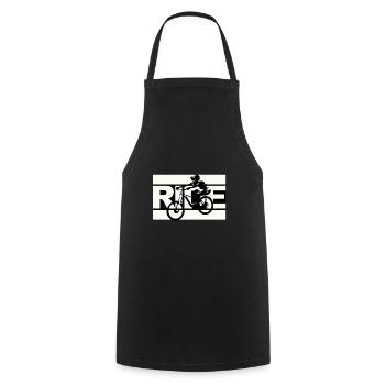 Ride Trail Bike - Cooking Apron - black - Front - AI Model Male 185 dark (185cm)