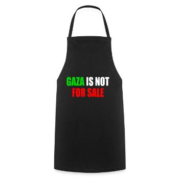 gaza is not for sale - Cooking Apron - black - Front - AI Model Male 185 dark (185cm)