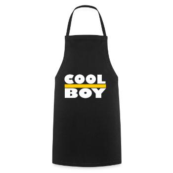 Cool boy - Cooking Apron - black - Front - AI Model Male 185 dark (185cm)
