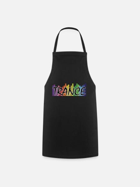Trance - Electronic Music - Cooking Apron - black