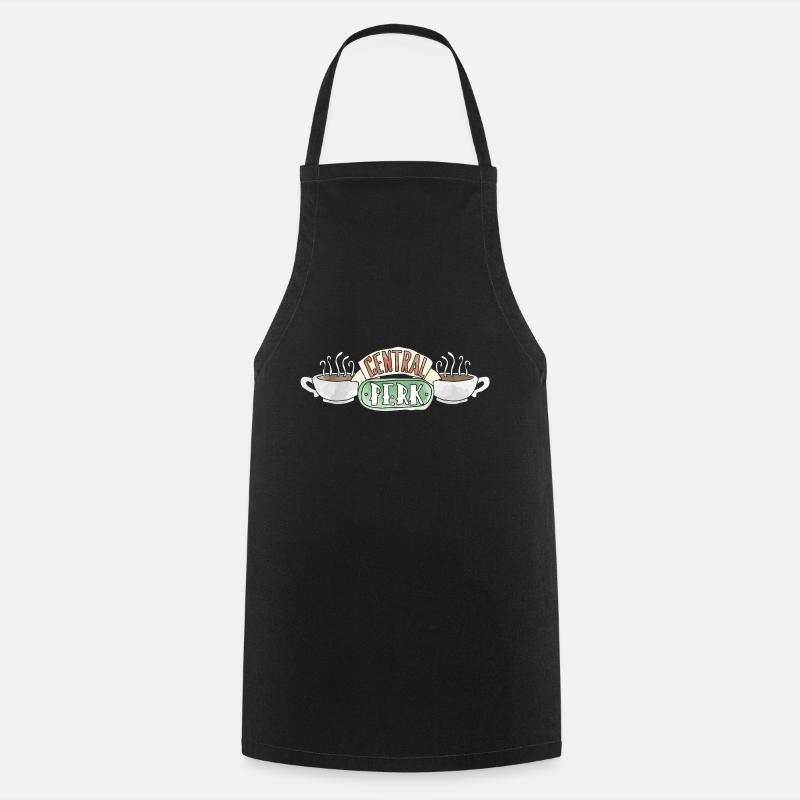Friends Central Perk Logo Sketch - Cooking Apron - black