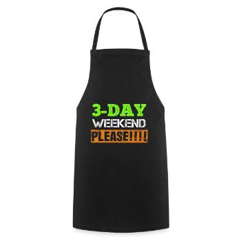Mood Employment Vacation Long Weekend Funny Tired - Cooking Apron - black - Front - AI Model Male 185 dark (185cm)