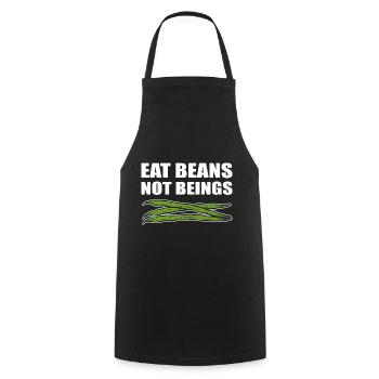 Vegetarisches Leben Vegetarier - Kochschürze - Schwarz - Vorne - AI Model Male 185 dark (185cm)