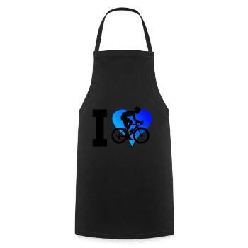Road Bike Road Cyclist Road Bike Men Road Bike - Cooking Apron - black - Front - AI Model Male 185 dark (185cm)