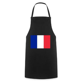 France - Tablier de cuisine - noir - Devant - AI Model Male 185 dark (185cm)