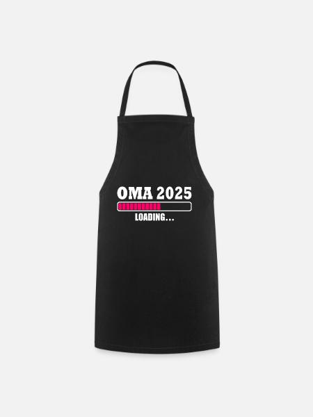 Oma 2025 - Kochschürze - Schwarz