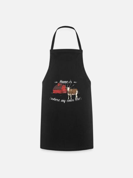 vaches - Tablier de cuisine - noir