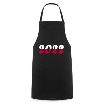 Poland National Team World Cup - Cooking Apron - black - Front - AI Model Male 185 dark (185cm)