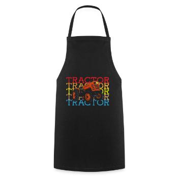 Agriculteur, femme d’agriculteur, vie à la campagne - Tablier de cuisine - noir - Devant - AI Model Male 185 dark (185cm)