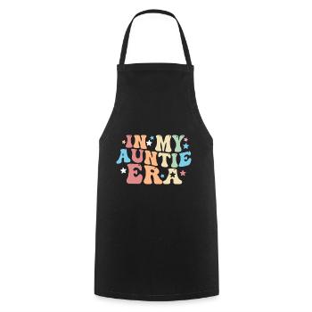 In the era of my aunt's baby announcement - Cooking Apron - black - Front - AI Model Male 185 dark (185cm)