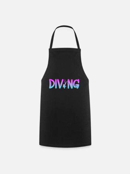 Tauchen Diving - Kochschürze - Schwarz