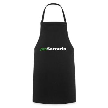 proSarrazin - Kochschürze - Schwarz - Vorne - AI Model Male 185 dark (185cm)