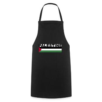 Palestine - Cooking Apron - black - Front - AI Model Male 185 dark (185cm)