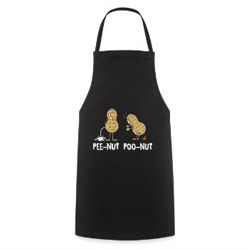 Pee Nut Poo Nut - Kochschürze - Schwarz - Vorne - AI Model Male 185 dark (185cm)