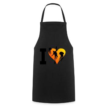 Diving Scuba Diver Women Men's Diver Scuba Diving - Cooking Apron - black - Front - AI Model Male 185 dark (185cm)