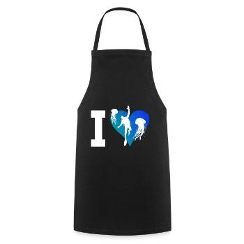 Plongée gratuite Ladies Scuba Diving Scuba Diving - Tablier de cuisine - noir - Devant - AI Model Male 185 dark (185cm)