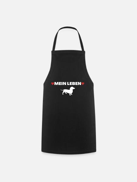 Dackel Dachshund Hund Hundemensch Geschenkidee - Kochschürze - Schwarz