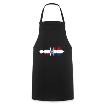 Dominican Republic Flag Dom Rep Flag Travel - Cooking Apron - black - Front - AI Model Male 185 dark (185cm)