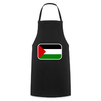 Free palestine - Tablier de cuisine - noir - Devant - AI Model Male 185 dark (185cm)