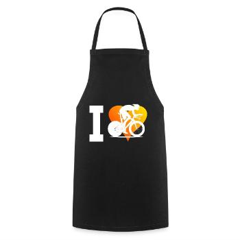 Road Cyclist Men Road Bike Women Road Bike - Cooking Apron - black - Front - AI Model Male 185 dark (185cm)