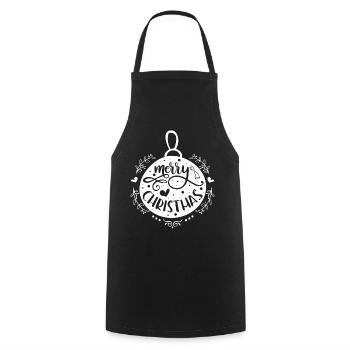 Merry Christmas - Tablier de cuisine - noir - Devant - AI Model Male 185 dark (185cm)