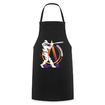Baseball Baseball Player USA Sport Home Run - Cooking Apron - black - Front - AI Model Male 185 dark (185cm)