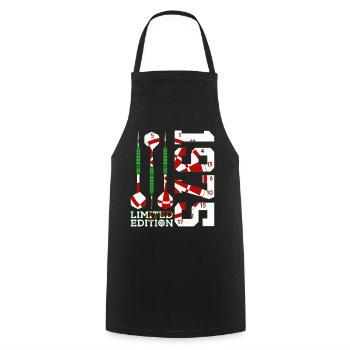 51E ANNIVERSAIRE DARTS ÉDITION LIMITÉE 1975 - Tablier de cuisine - noir - Devant - AI Model Male 185 dark (185cm)