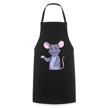 Ratte Haustier | Nagetiere Tiere Ratten Geschenke - Kochschürze - Schwarz - Vorne - AI Model Male 185 dark (185cm)
