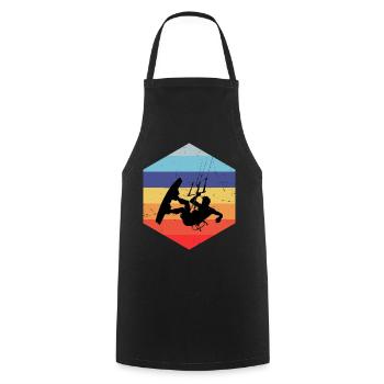 Kiting Kite Women Men Kitesurfing Kitesurfing - Cooking Apron - black - Front - AI Model Male 185 dark (185cm)