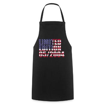 20th Anniversary Limited Edition USA 05/2004 - Cooking Apron - black - Front - AI Model Male 185 dark (185cm)